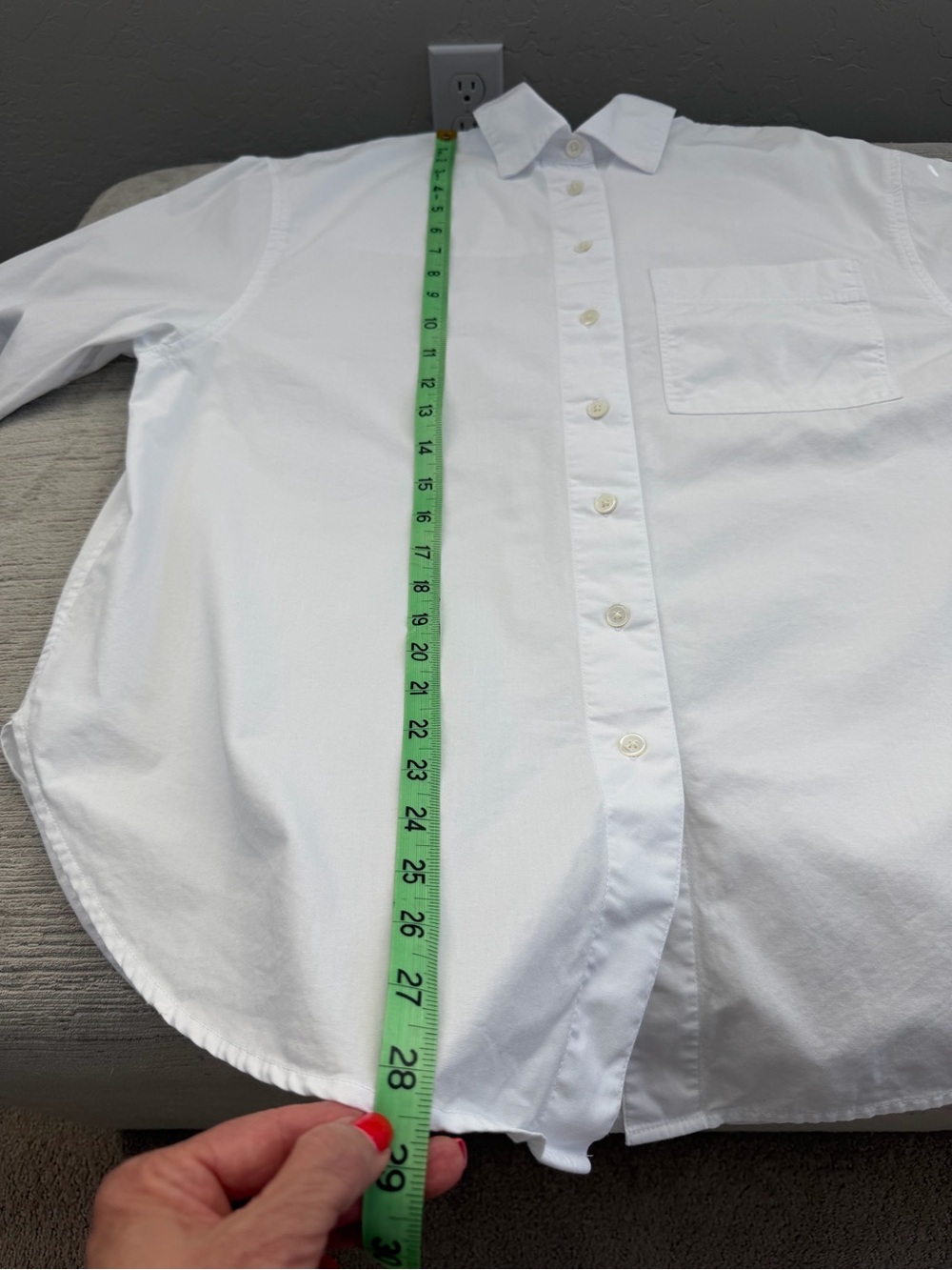 Madewell Oversized White Button Up Shirt XS Cotton Poplin Boyfriend Fit - Picture 5 of 9
